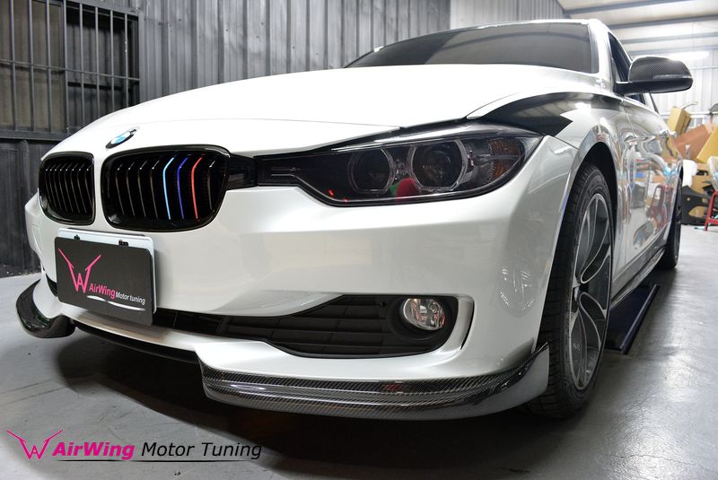 BMW F30 front splitter-OEM bumper 01